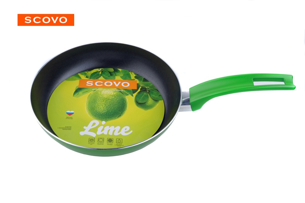Сковорода Scovo Lime, 22 см, без крышки